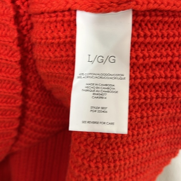 Cabi Ruby Knit Deep V Pullover Sleeveless Sweater 5837 Women Size L - Picture 3 of 4